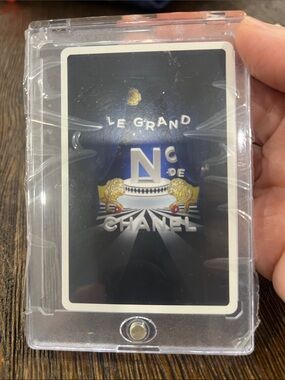 CHANEL Le Grand N° Card Holder – Navy with Gold Accents with COA